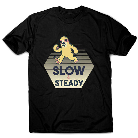 Walking sloth - men's funny premium t-shirt - Graphic Gear