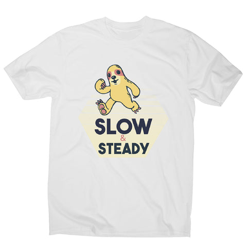 Walking sloth - men's funny premium t-shirt - Graphic Gear