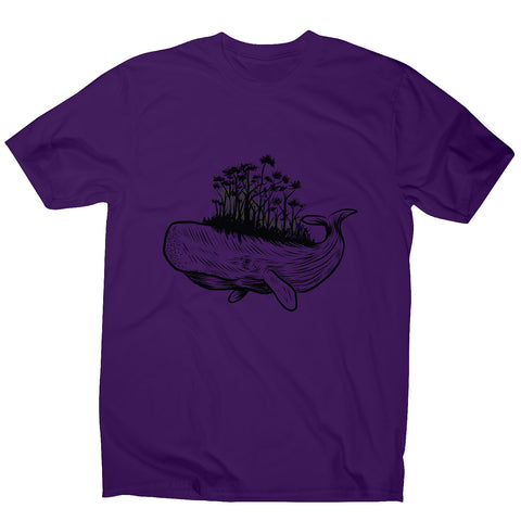 Whale forest - illustration men's t-shirt - Graphic Gear
