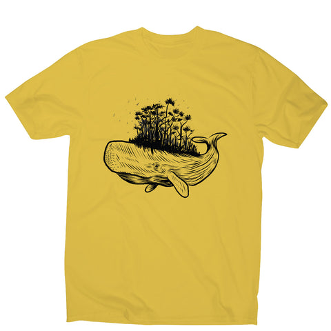 Whale forest - illustration men's t-shirt - Graphic Gear