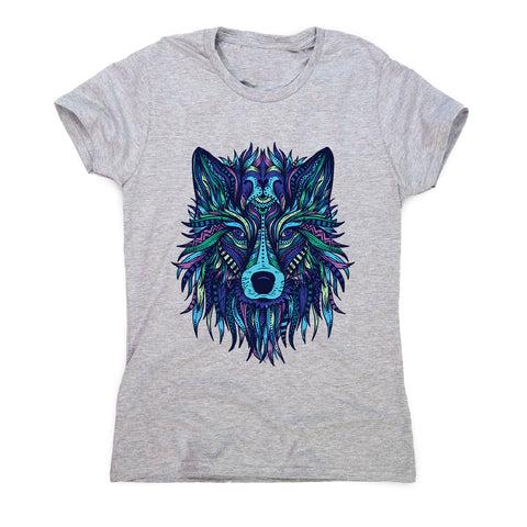 Wolf illustration - women's funny illustrations t-shirt - Graphic Gear