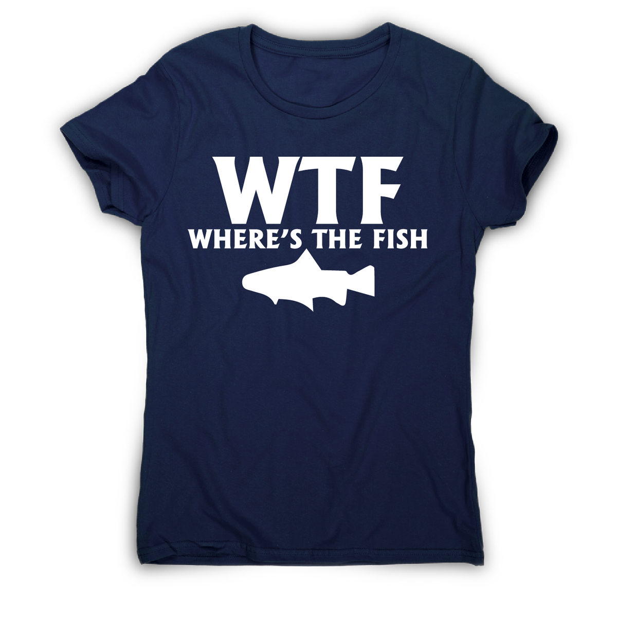 Wtf where's the fish funny fishing t-shirt women's– Graphic Gear