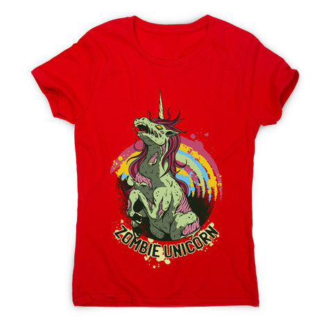 Zombie unicorn - women's funny premium t-shirt - Graphic Gear