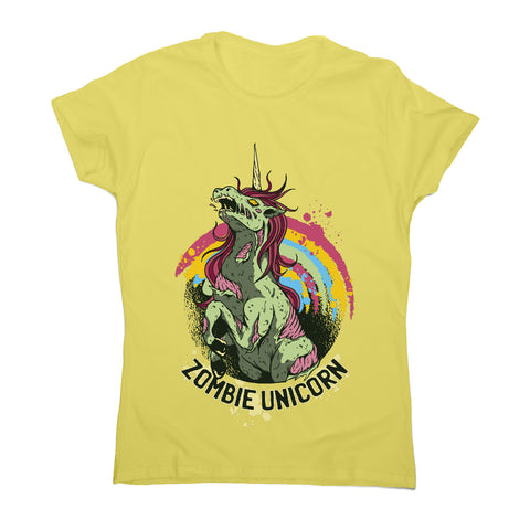 Zombie unicorn - women's funny premium t-shirt - Graphic Gear