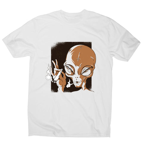 Alien smoking - illustration men's t-shirt - Graphic Gear