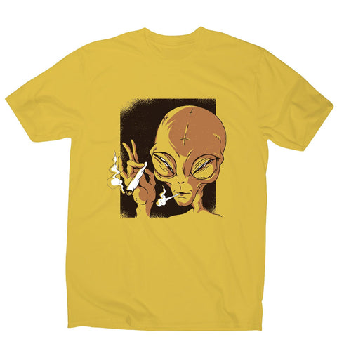 Alien smoking - illustration men's t-shirt - Graphic Gear