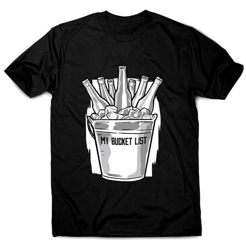 Beer bucket list - men's funny premium t-shirt - Graphic Gear