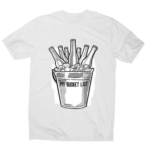 Beer bucket list - men's funny premium t-shirt - Graphic Gear