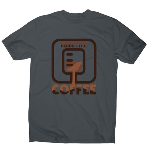 Blood type coffee - men's funny premium t-shirt - Graphic Gear