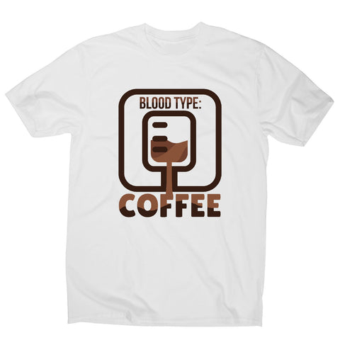 Blood type coffee - men's funny premium t-shirt - Graphic Gear