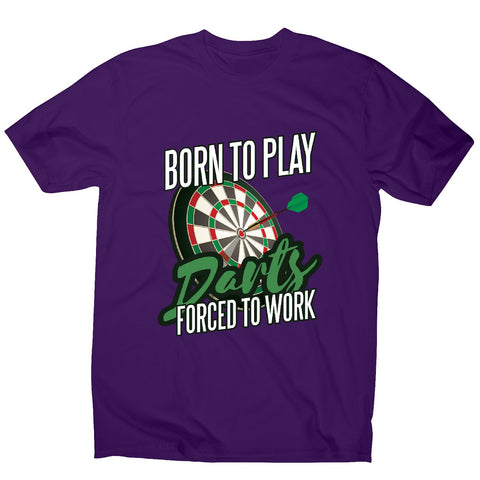 Born to play darts - men's funny premium t-shirt - Graphic Gear