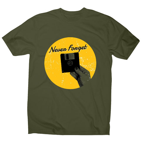 Computer floppy disk - retro men's t-shirt - Graphic Gear