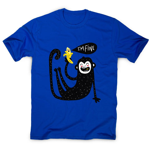 Cute monkey - men's funny illustrations t-shirt - Graphic Gear