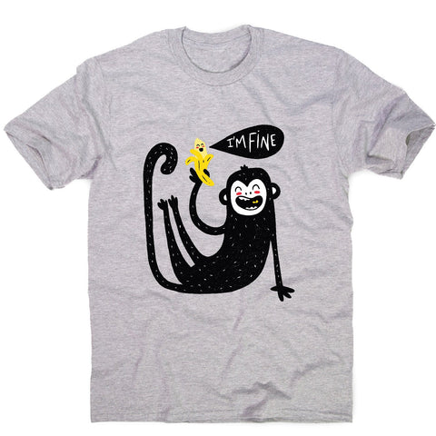 Cute monkey - men's funny illustrations t-shirt - Graphic Gear