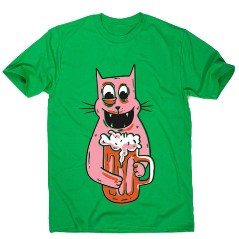 Drunk cat - men's funny premium t-shirt - Graphic Gear