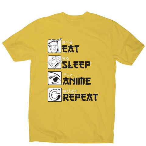 Eat sleep anime - men's funny premium t-shirt - Graphic Gear