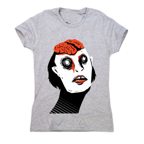 Exposed brain - women's funny premium t-shirt - Graphic Gear