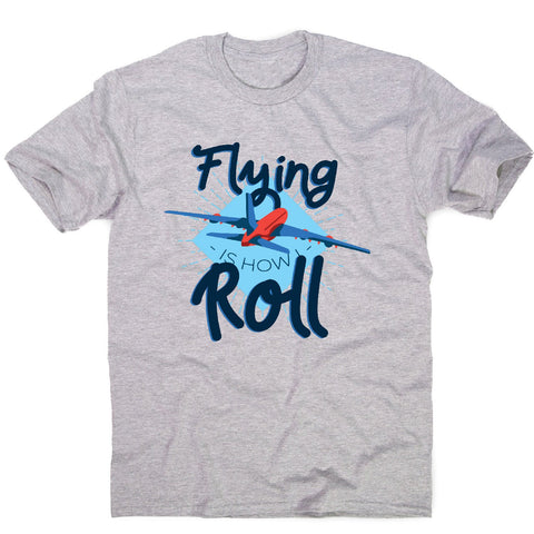 Flying airplane - funny men's t-shirt - Graphic Gear