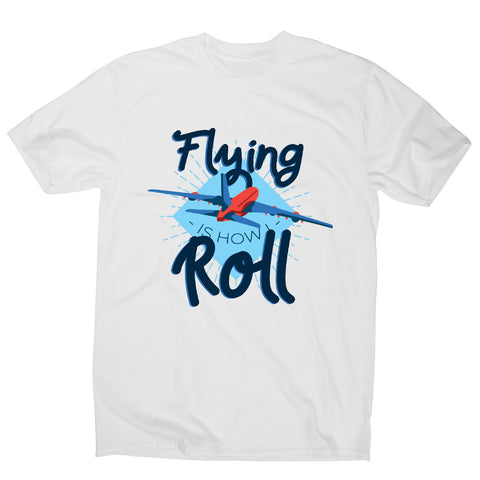 Flying airplane - funny men's t-shirt - Graphic Gear