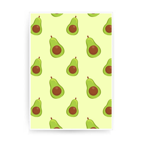 Avocado funny pattern design print poster framed wall art decor - Graphic Gear