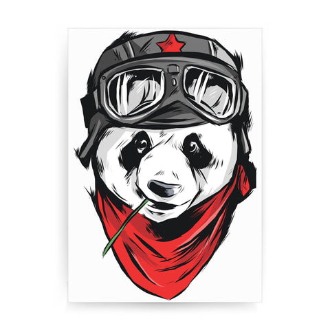 Cool panda illustration design print poster framed wall art decor - Graphic Gear