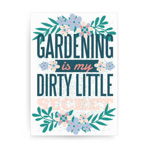 Gardening funny hobby print poster framed wall art decor - Graphic Gear