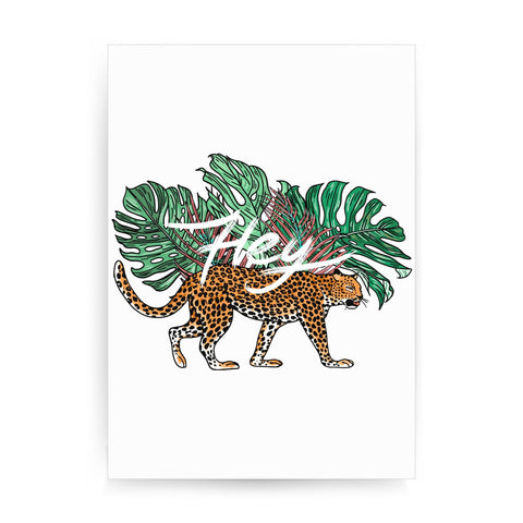 Hey illustration graphic design print poster framed wall art decor - Graphic Gear