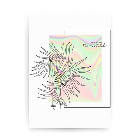 Rainbow holographic abstract art design print poster framed wall art decor - Graphic Gear