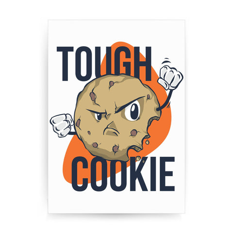 Though cookie funny print poster framed wall art decor - Graphic Gear