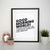 Good morning world funny print poster framed wall art decor - Graphic Gear