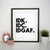 Idk.Idc.Idgaf funny rude print poster framed wall art decor - Graphic Gear