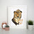 Cheetah wild cat illustration abstract design print poster framed wall art decor - Graphic Gear