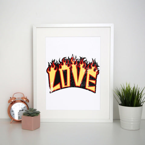 Love print inspirational graphic design print poster framed wall art decor - Graphic Gear