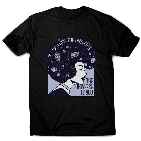 Universe girl inspirational quote men's t-shirt - Graphic Gear