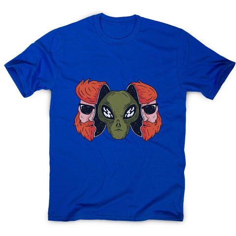 Hipster alien funny space men's t-shirt - Graphic Gear