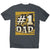 Number 1 dad funny fathers day men's t-shirt - Graphic Gear