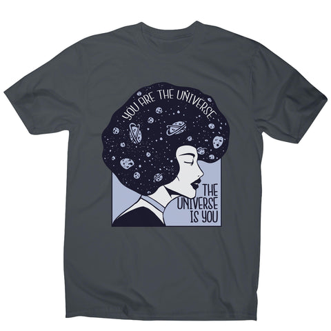 Universe girl inspirational quote men's t-shirt - Graphic Gear