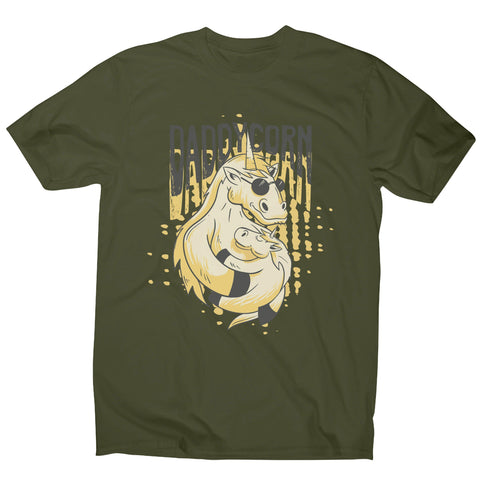 Daddycorn unicorn dad fathers day men's t-shirt - Graphic Gear