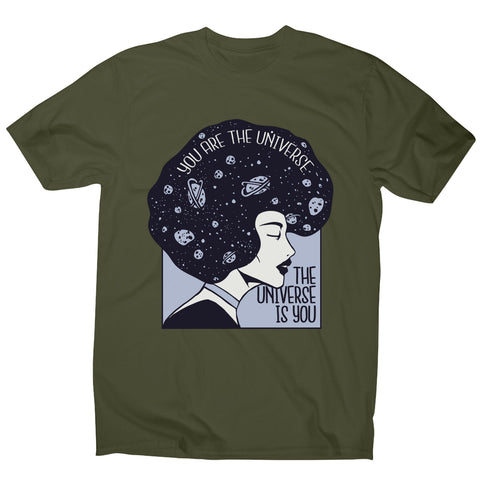 Universe girl inspirational quote men's t-shirt - Graphic Gear