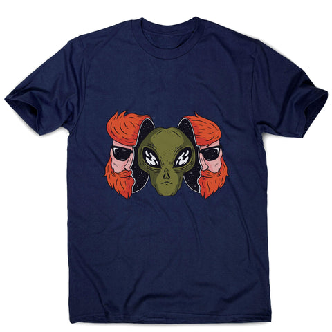 Hipster alien funny space men's t-shirt - Graphic Gear
