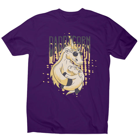 Daddycorn unicorn dad fathers day men's t-shirt - Graphic Gear