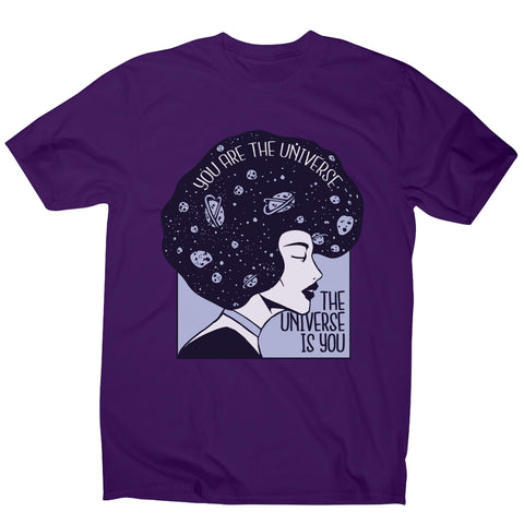 Universe girl inspirational quote men's t-shirt - Graphic Gear