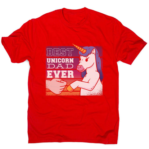 Best unicorn dad funny fathers day men's t-shirt - Graphic Gear