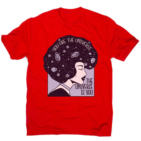 Universe girl inspirational quote men's t-shirt - Graphic Gear