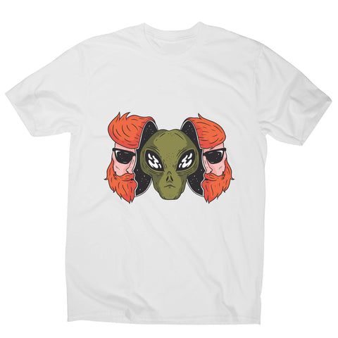 Hipster alien funny space men's t-shirt - Graphic Gear