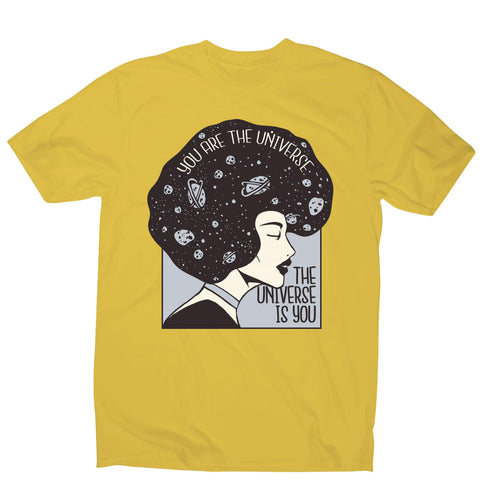 Universe girl inspirational quote men's t-shirt - Graphic Gear