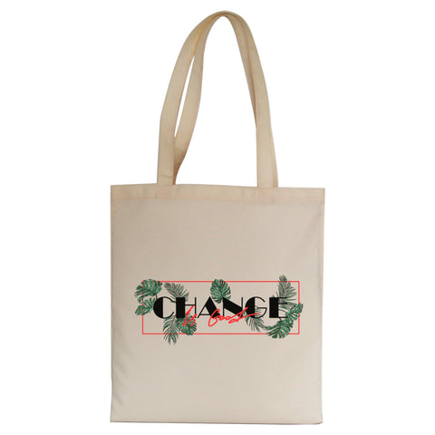 Change illustration abstract design tote bag canvas shopping - Graphic Gear