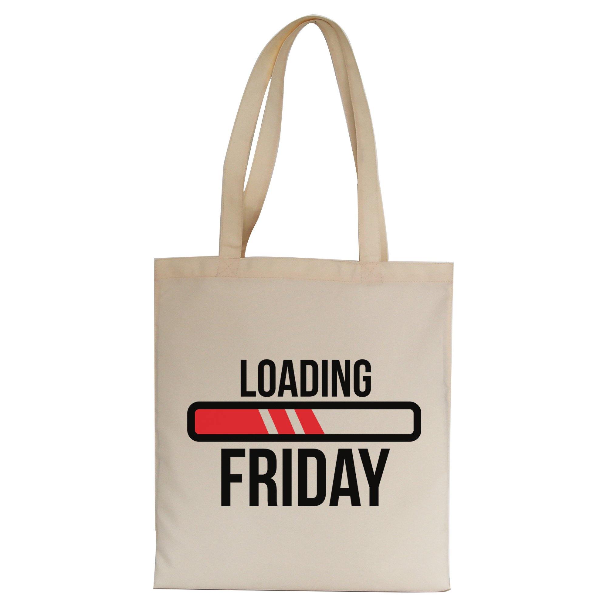 Loading Friday funny tote bag canvas shopping– Graphic Gear
