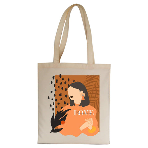 Love yourself illustration design tote bag canvas shopping - Graphic Gear