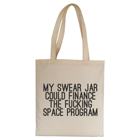 My swear jar funny rude offensive tote bag canvas shopping - Graphic Gear